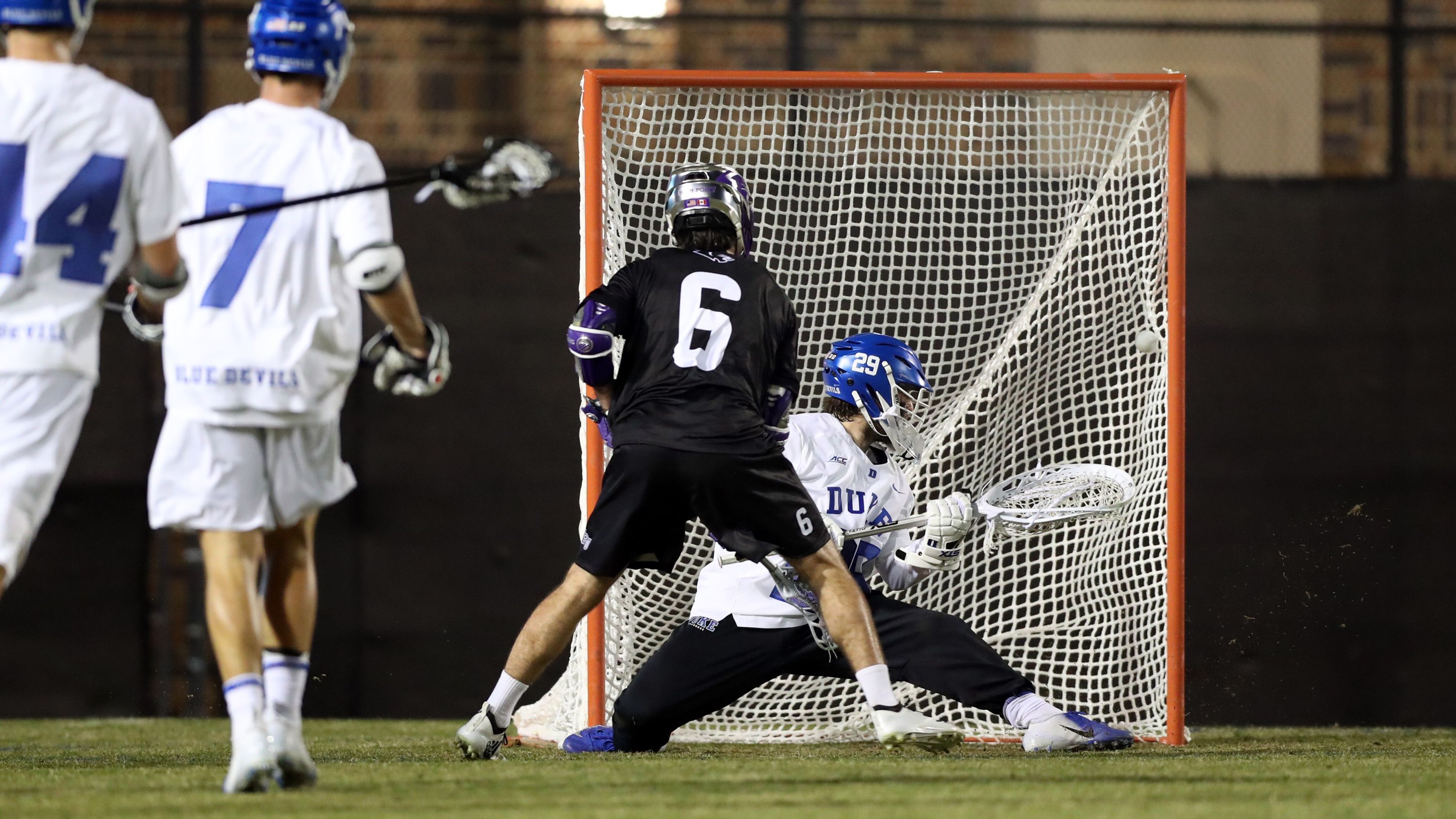 High Point beats #2 Duke in 2019 (Ben Baker pictured)